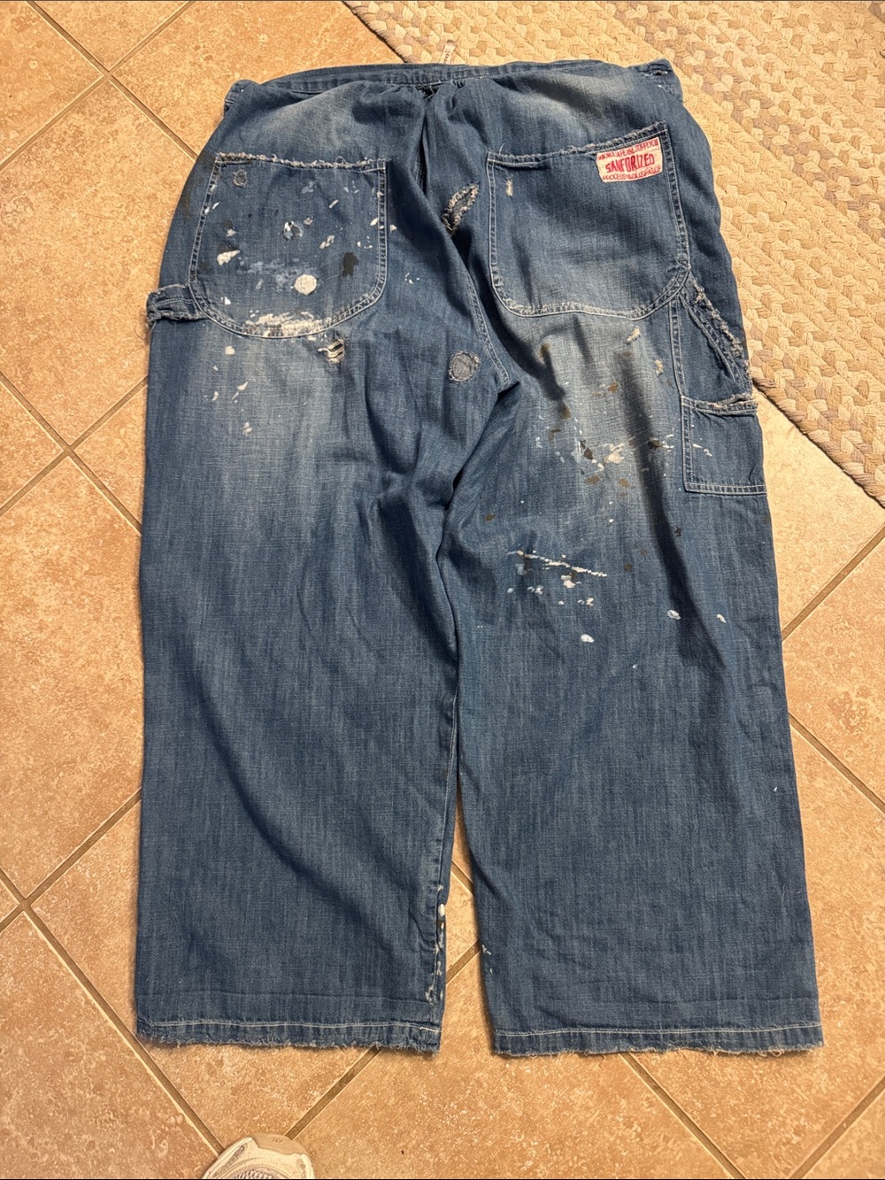 EUC Magnolia Pearl Sanforized Painters Denim - Picture 2 of 5